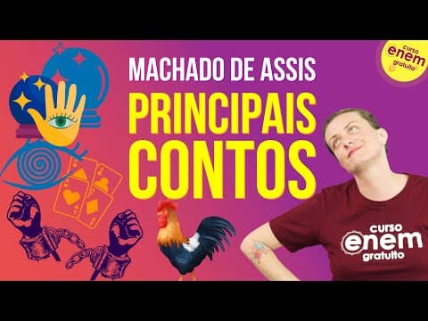 Thumbnail da aula: MACHADO DE ASSIS: REALISMO E OS PRINCIPAIS CONTOS | Resumo de Literatura Enem. Prof Camila Brambilla