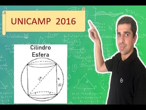 Thumbnail da aula: UNICAMP 2016 -- Um cilindro circular reto, cuja altura