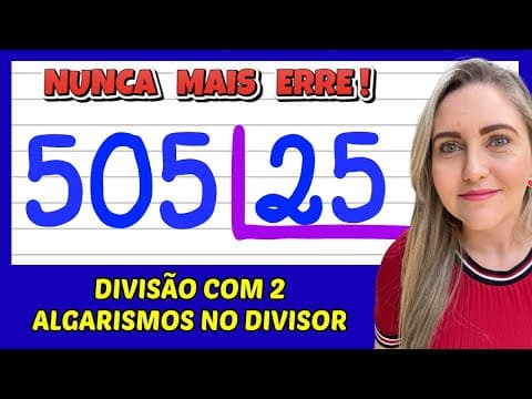 Thumbnail da aula: NUNCA MAIS ERRE DIVISÃO! APRENDA COMO FAZER DIVISÃO!