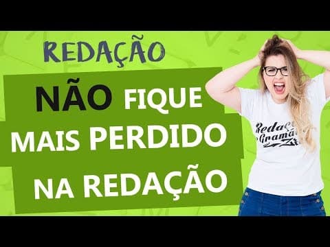 Thumbnail da aula: ORGANIZE AS IDEIAS NA REDAÇÃO RAPIDAMENTE - Aula 3 - Profa. Pamba