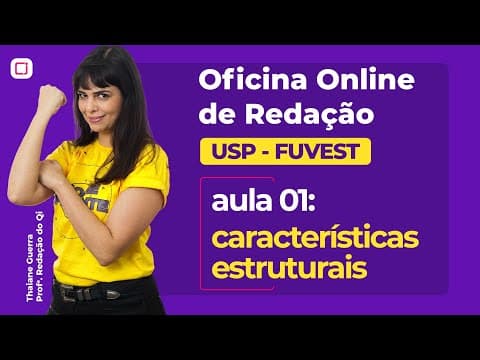 Thumbnail da aula: Redação USP-FUVEST | Oficina Online