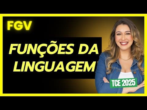 Thumbnail da aula: 📚Exercício de Função da Linguagem (Banca FGV 2025) - Professora Pamba