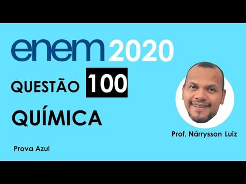 Thumbnail da aula: Enem 2020 - Questão 100 - Prova Azul - Nos dias atuais, o amplo uso de objetos de plástico gera ...