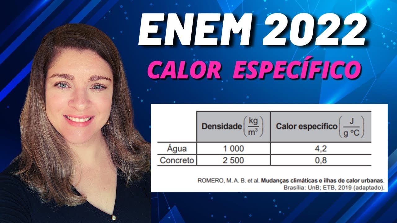 Thumbnail: Calor específico | (Enem 2022) A variação da incidência de radiação solar sobre a superfície da
