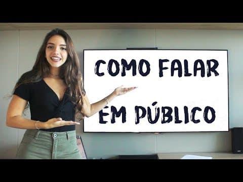 Thumbnail da aula: COMO FAZER BOAS APRESENTAÇÕES E FALAR EM PÚBLICO! - Débora Aladim
