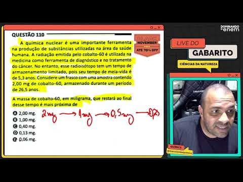 Thumbnail da aula: ENEM 2025: A química nuclear é uma importante ferramenta na produção de substâncias utilizadas na