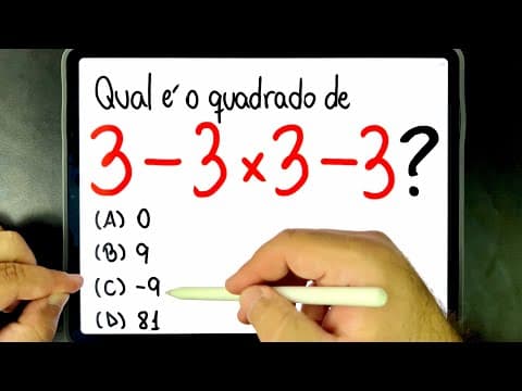 Thumbnail da aula: 🔥 ERROU, NÉ? EU SABIA! 😱 Você consegue resolver essa EXPRESSÃO NUMÉRICA BUGANTE?