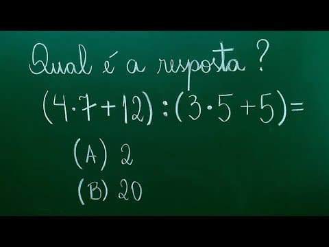 Thumbnail da aula: ✅ EXPRESSÃO NUMÉRICA - MULTIPLICAÇÃO e ADIÇÃO - Professora Angela Matemática