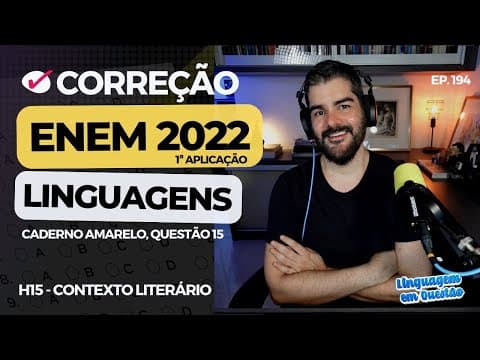 Thumbnail da aula: ENEM 2022 1ª aplicação: Seca e êxodo, em "A BAGACEIRA" (H15 | Contexto literário | Amarelo, 15) #194