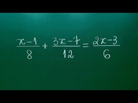 Thumbnail da aula: EQUAÇÃO DO 1º GRAU COM FRAÇÃO - Professora Angela Matemática