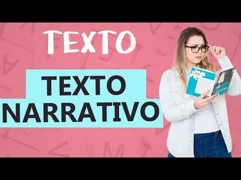 Thumbnail da aula: TEXTO NARRATIVO: CARACTERÍSTICAS - Tipologia Textual - Aula 2 - Texto - Profa. Pamba