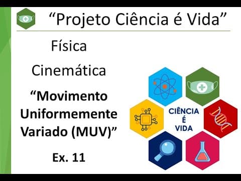Thumbnail da aula: Exercício 11 (UERJ) - Movimento Uniformemente Variado - Cinemática - Física