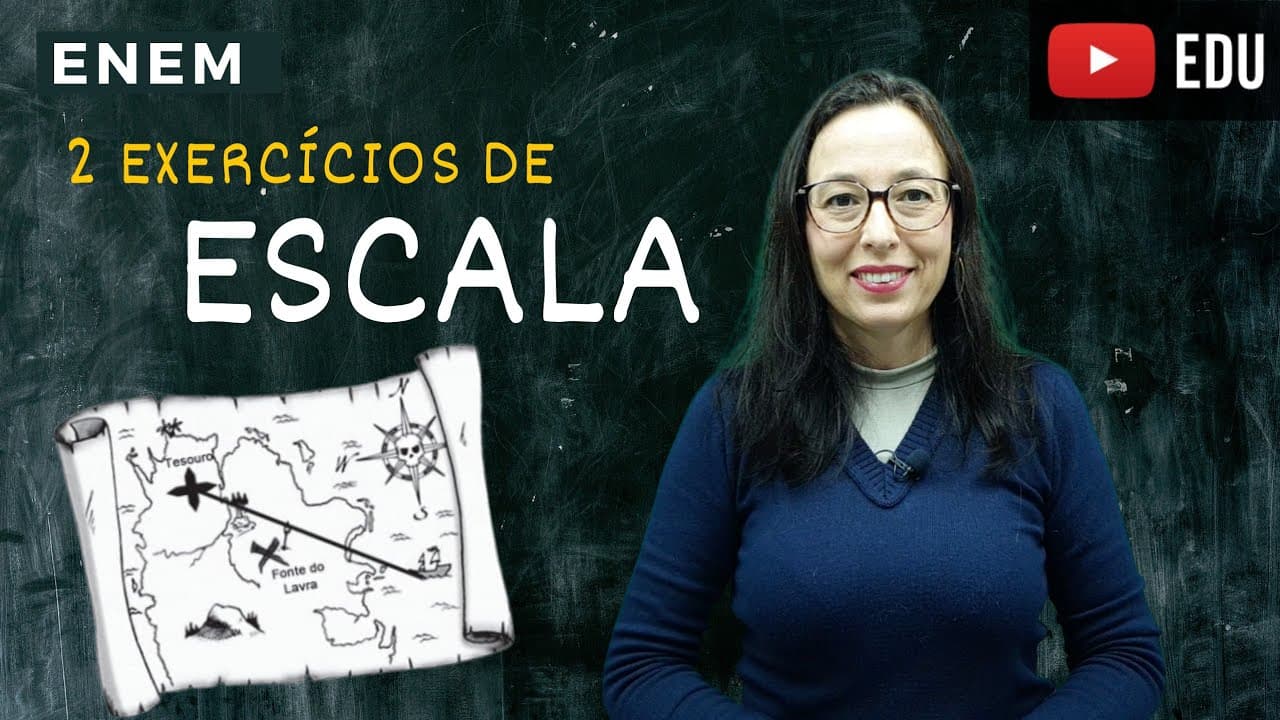 Thumbnail: 📐 Caí MUITO no ENEM - Escala - Razão - Professora Angela Matemática
