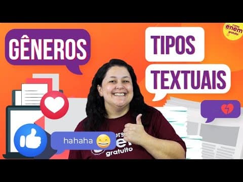 Thumbnail da aula: GÊNEROS E TIPOS TEXTUAIS NA PROVA DE ESPANHOL| Exemplos do Enem