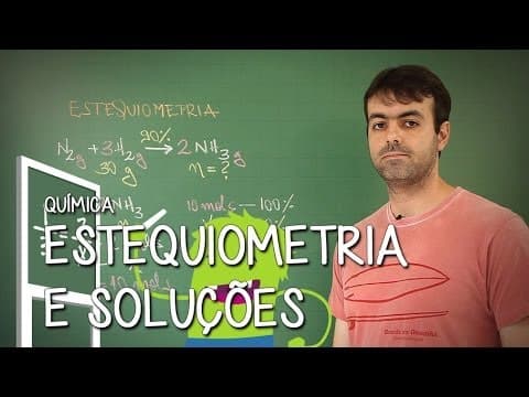 Thumbnail da aula: Estequeometria: Definições e Balanceamento - Resumo para o ENEM: Química | Descomplica