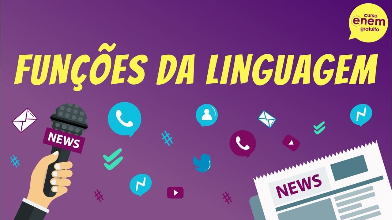 Thumbnail: AS 6 FUNÇÕES DA LINGUAGEM | Resumo de Português para o Enem. Profa Ana Forini