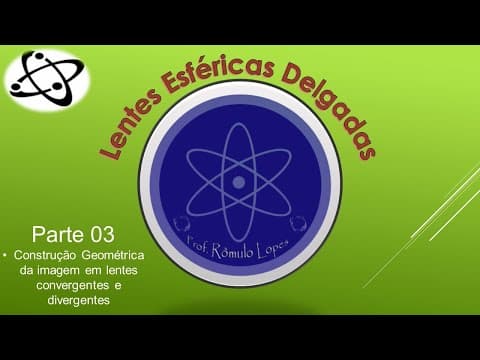 Thumbnail da aula: Física 2ª Série (EM) - Lentes Esféricas Delgadas (parte 03)