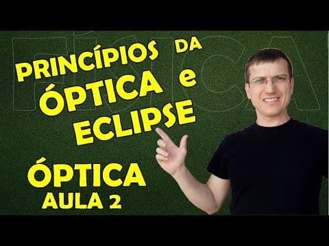 Thumbnail da aula: PRINCÍPIOS DA ÓPTICA E ECLIPSES - ÓPTICA - Aula 2 - Prof. Boaro