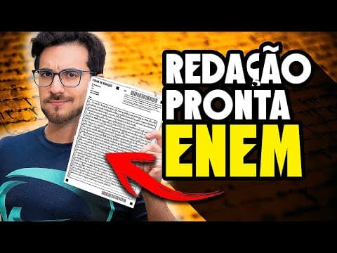 Thumbnail da aula: MINHA REDAÇÃO PRONTA MODELO ENEM 2020 || Umberto Mannarino