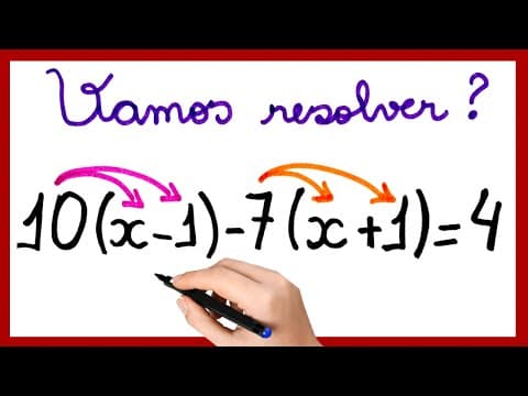 Thumbnail da aula: VAMOS RESOLVER EQUAÇÃO DO 1º GRAU???