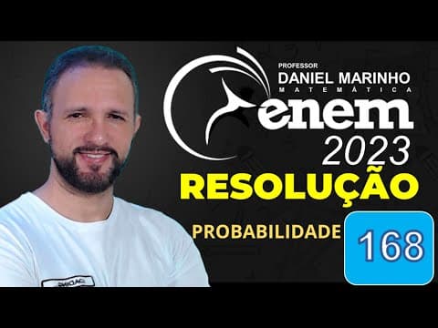 Thumbnail da aula: RESOLUÇÃO DO ENEM 2023 | MATEMÁTICA | CADERNO AZUL - Questão 168