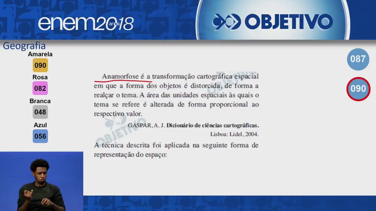 Thumbnail: Objetivo Oficial - Resolução Comentada - Geografia - ENEM 2018 - 1º Dia