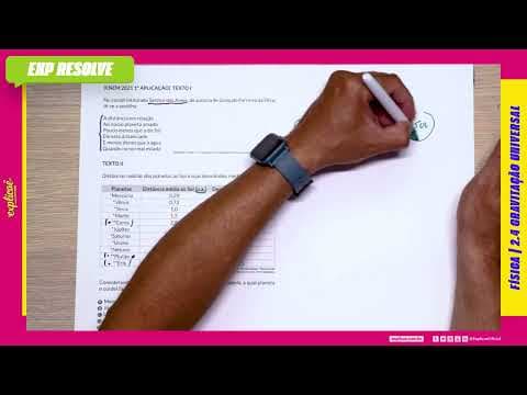Thumbnail da aula: CONSIDERANDO OS VERSOS DA SEXTILHA E AS INFORMAÇÕES DA TABELA, A (...) | GRAVITAÇÃO UNIVERSAL