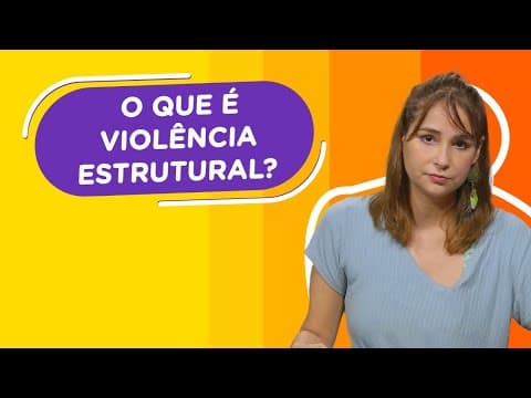 Thumbnail da aula: O que é violência estrutural? | Professora Renata responde