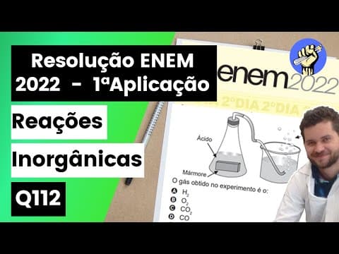 Thumbnail da aula: ✏️ Um grupo de alunos realizou um experimento para observar algumas propriedades dos ácidos,