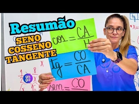 Thumbnail da aula: SENO, COSSENO E TANGENTE - RESUMÃO TRIGONOMETRIA NO TRIÂNGULO RETÂNGULO