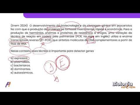 Thumbnail da aula: ENEM 2024 - GENÉTICA | O desenvolvimento da biotecnologia e da clonagem gênica...