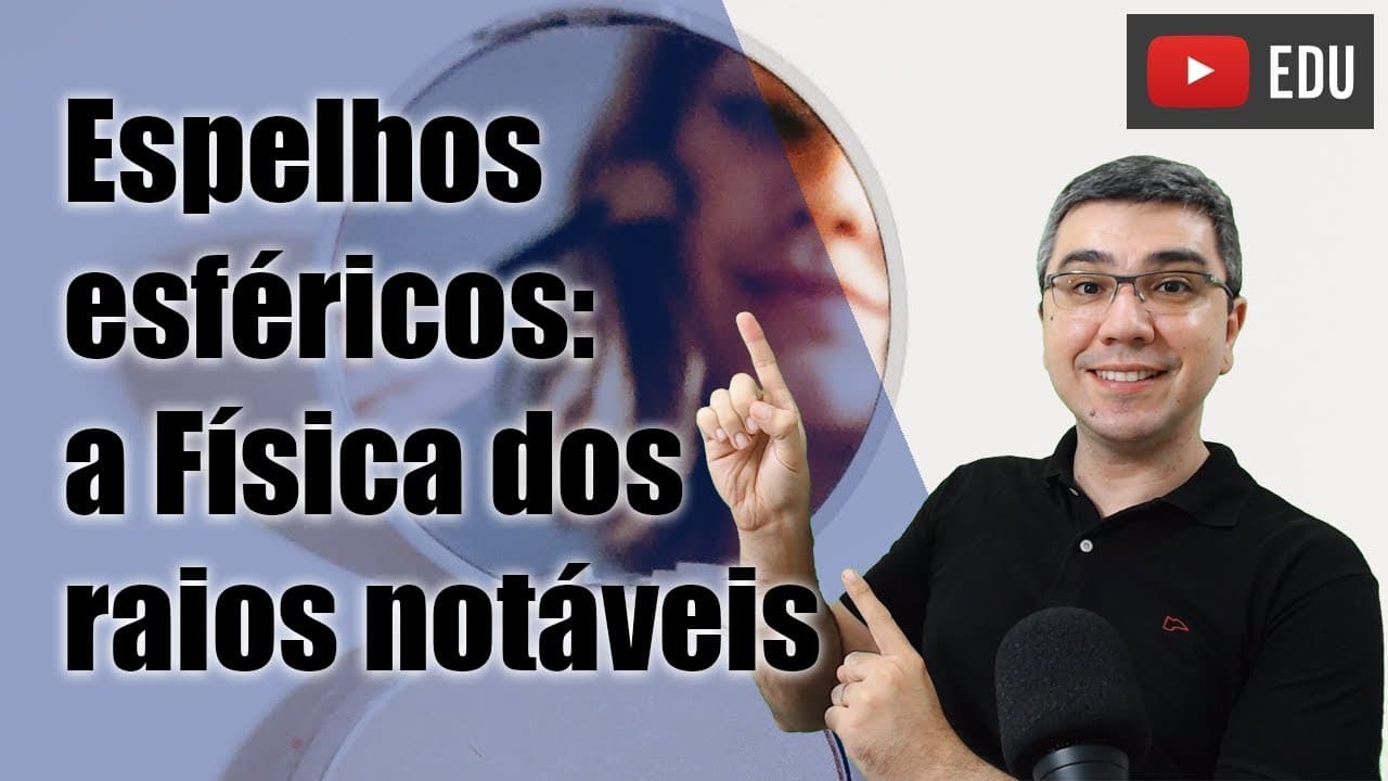 Thumbnail: A Física dos ESPELHOS ESFÉRICOS. Óptica geométrica. Raios notáveis
