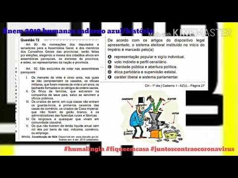Thumbnail da aula: Questão 72 Enem 2019 caderno azul humanas/ história