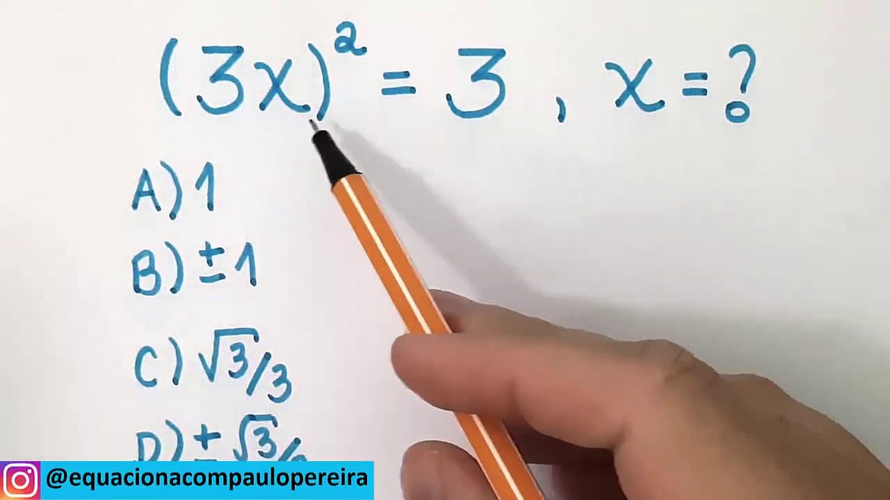 Thumbnail: 🔥 HELP MATEMÁTICA BÁSICA - Equação de Grau 2 #147