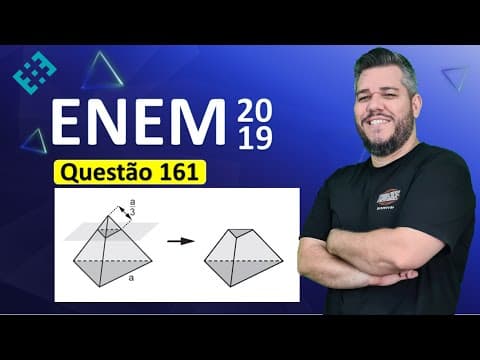 Thumbnail da aula: ✅ QUESTÃO 161 ENEM 2019 (Caderno Amarelo) 👉🏻 As luminárias para um laboratório de matemática