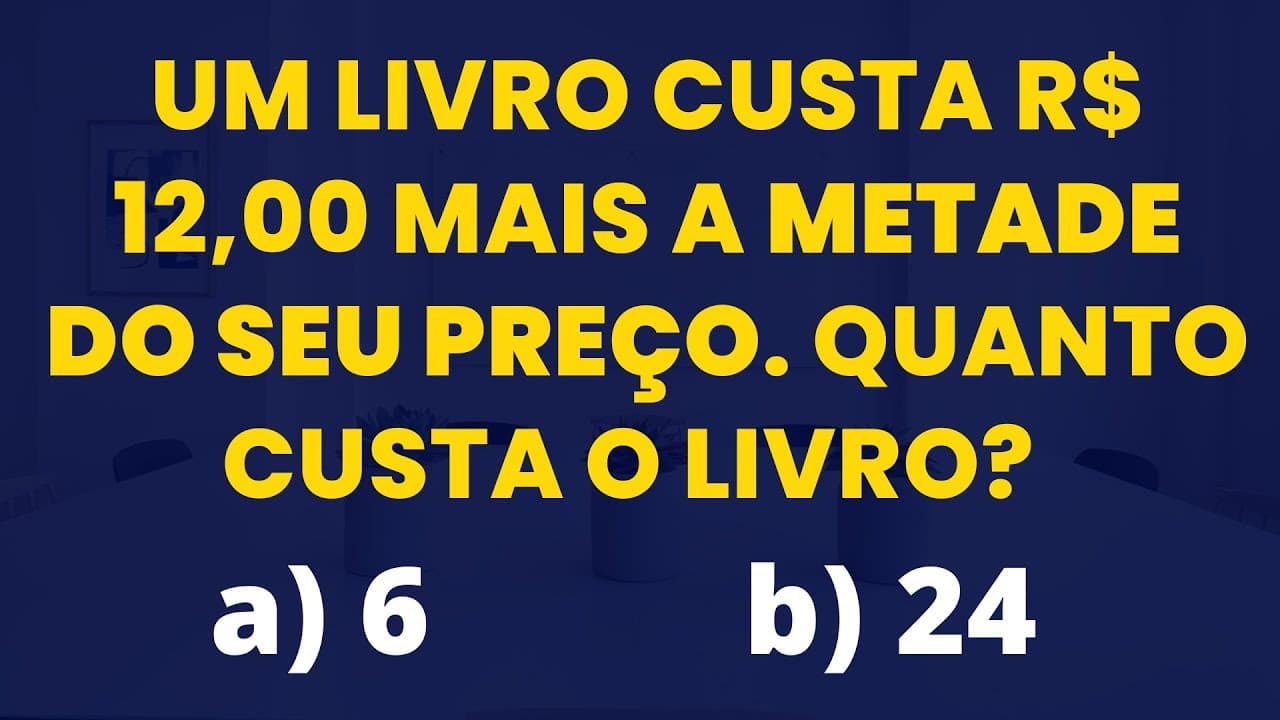 Thumbnail: VOCÊ CONSEGUE RESOLVER?? VEM QUE EU TE ENSINO!!!