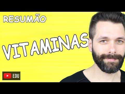 Thumbnail da aula: RESUMO Sobre VITAMINAS - Bioquímica | Biologia com Samuel Cunha