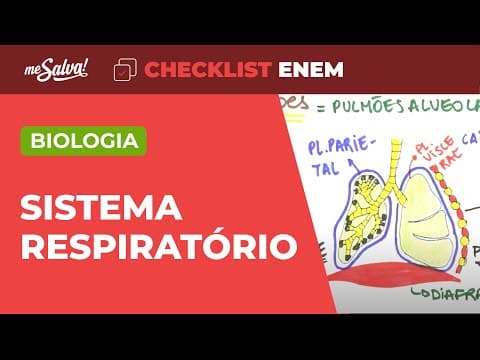 Thumbnail da aula: Fisiologia: Sistema Respiratório - Biologia | Checklist ENEM | Me Salva!