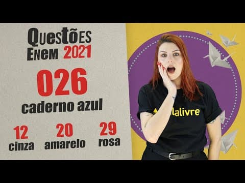 Thumbnail da aula: ENEM 2021 | MACHADO DE ASSIS | QUESTÃO 26