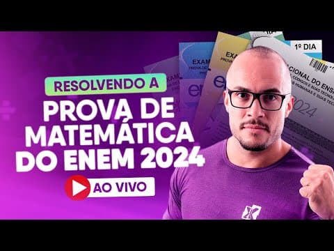 Thumbnail da aula: CORREÇÃO ENEM 2024 AO VIVO: Resolvendo todas as questões e comentando o gabarito!