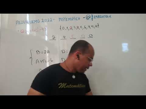Thumbnail da aula: Resolução Prova UEMG 2022 - Matemática