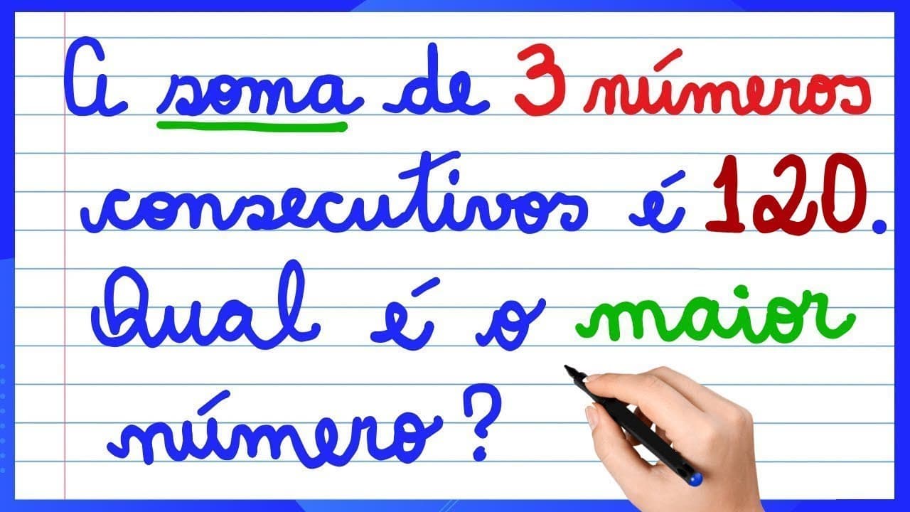 Thumbnail: CONSEGUE RESOLVER?? ! APRENDA COMO FAZER USANDO EQUAÇÃO DO 1º GRAU !