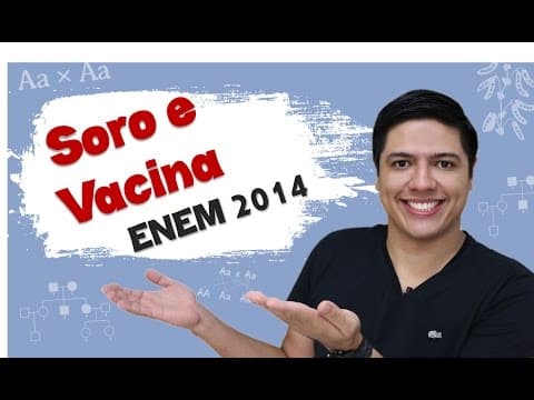 Thumbnail da aula: ENEM 2014 Biologia - Soro e Vacina - Imunidade - Prof. Kennedy Ramos