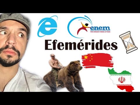 Thumbnail da aula: 4 PRINCIPAIS Efemérides para ENEM e Vestibulares de 2019