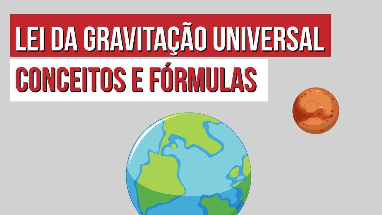 Thumbnail: LEI DA GRAVITAÇÃO UNIVERSAL: conceitos e fórmulas | Física para o Enem | Flaverson Messias Batista