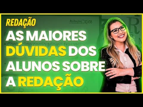 Thumbnail da aula: RESPONDENDO DÚVIDAS DOS ALUNOS SOBRE A REDAÇÃO - Professora Pamba