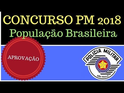 Thumbnail da aula: Aula de Geografia para o Concurso da PM SP 2019 - População Brasileira