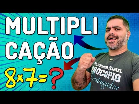 Thumbnail da aula: 🟦 MULTIPLICAÇÃO COM REGRA DOS SINAIS | Matemática Básica do Zero | Aula 2