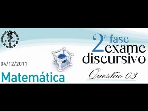 Thumbnail da aula: QUESTÃO 03 RESOLVIDA (PROBABILIDADE) UERJ 2012 MATEMÁTICA 2° FASE