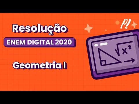 Thumbnail da aula: ENEM DIGITAL 2020 - Geometria I | Considere o guindaste mostrado nas figuras, em duas posições...